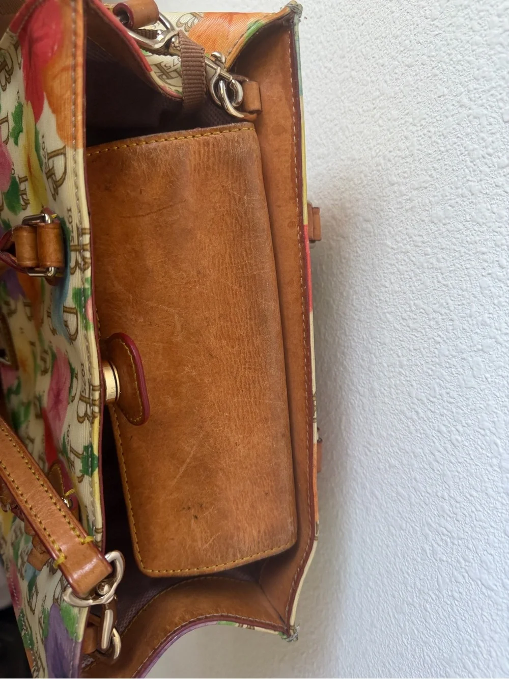 Dooney & Bourke Multicolor Floral Tote Bag